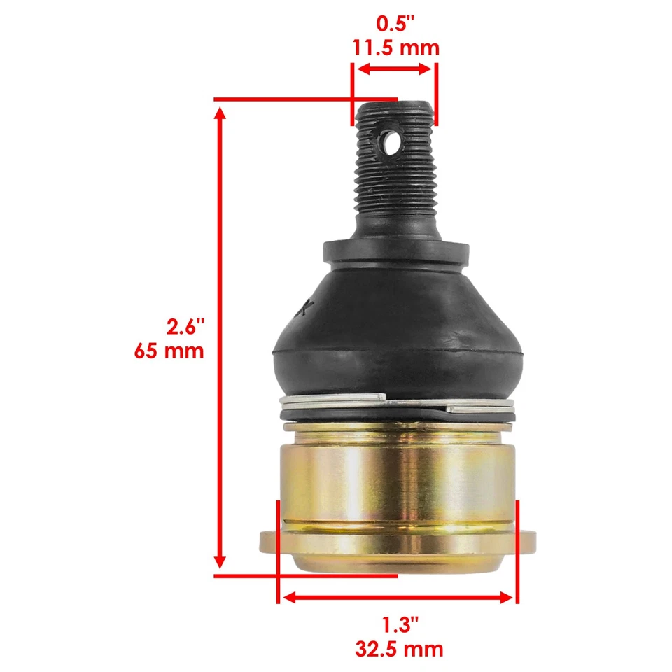 4 Upper and Lower Ball Joints for Yamaha Grizzly 700 YFM7 YFM700 2007-2012 - Image 2 of 4