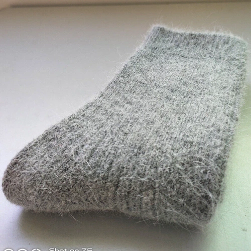 New Women Pure Wool Cashmere Socks Thermal Thick Boot Multicolor Winter - Picture 16 of 36