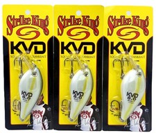 Lot of (3) Strike King KVD 8.0 Magnum Square Bill Crankbait · Blueback Herring