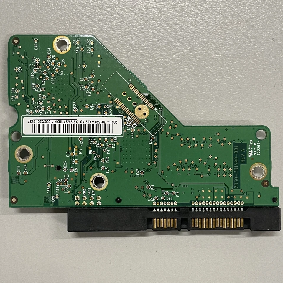 WD WD1600AAJS-60M0A0 3.5" 160 GB SATA HDD PCB Board 2060-701590-001 REV A - Image 3 of 4