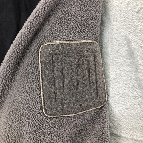 511 Tactical Pullover Men Large Gray Fleece Sweater Sweatshirt Snaps Logo Shirt - Picture 13 of 16