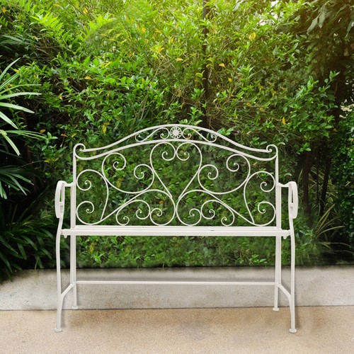 Cast Iron Garden Bench Outdoor Chair 23 Seater Seating Park Rest Seat