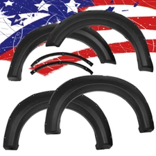 Fit For 2009-2014 FORD F150 Styleside Pocket Rivet Bolt-on Style Fender Flares