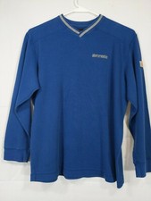 ABERCROMBIE Boys Blue Long Sleeve Pullover V-Neck Ribbed Sweater size L
