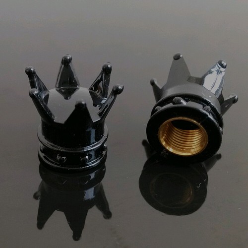 4pcs/set Crown Car Tire Air Valve Stem Cap Car Wheel Stem Dust Cover Accessories - Picture 16 of 19