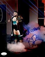 Bronson Reed Signed & Inscribed WWE NXT North American Champion 8x10 Photo 4 JSA