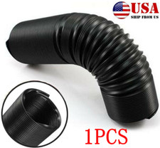 1m 80mm Cold Air Intake Hose Ducting Feed Pipe Flexible Black For Car Air Filter
