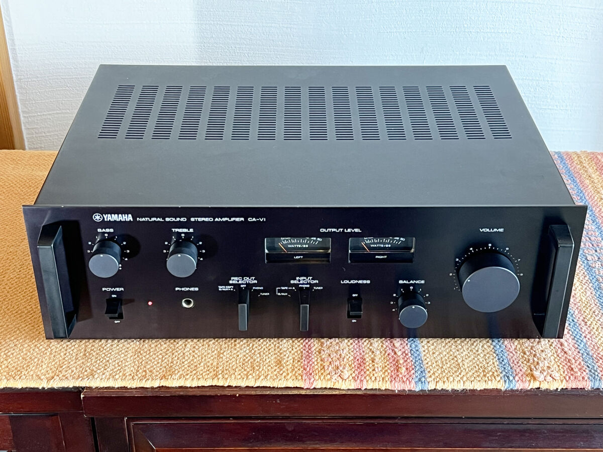 Yamaha CA-V1 Stereo Integrated Amplifier Audio Black Good Yamaha CA-V1 Stereo Integrated Amplifier Audio Black Good