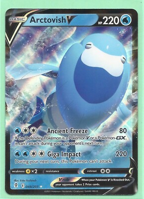 arctovish pokemon card Arctovish V - 048/203 Ultra Rare main image 1