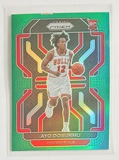 2021-22 Prizm AYO DOSUNMU ROOKIE RC Green PRIZM #271 CHICAGO BULLS