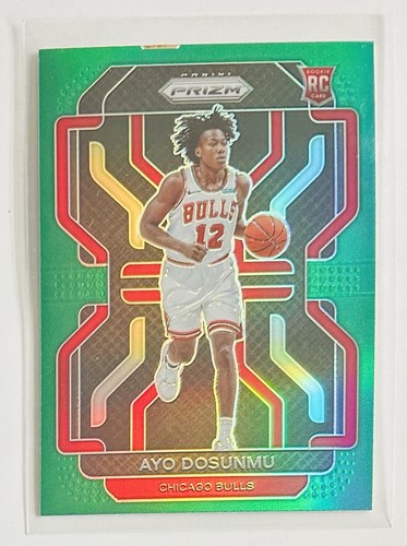 2021-22 Prizm AYO DOSUNMU ROOKIE RC Green PRIZM #271 CHICAGO BULLS - Picture 1 of 2