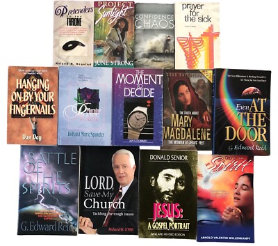 13-Book Bundle: 12 Assorted SDA and 1 Catholic Books and Booklets EXC Reading