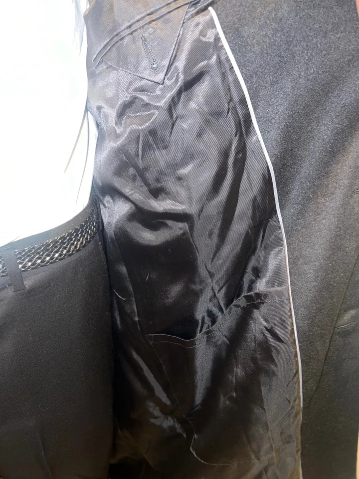 NWT Chaps Ralf Lauren Mens Trench Coat 48R Parma Wool Blend Jacket Long New - Image 3 of 4