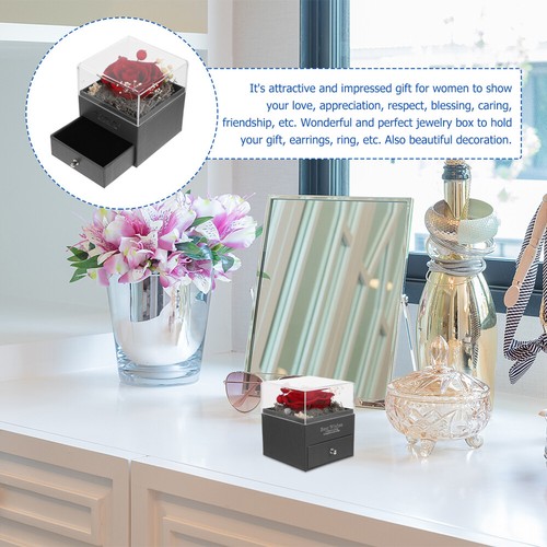 Preserved Flower Gift Box Eternal Rose Roses Valentine's Day Romantic Ambiance - Picture 9 of 12