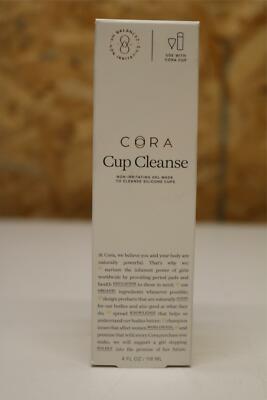 4oz Cora Cup Cleanse Non-Irritating Gel Made to Clean Silicone Cups