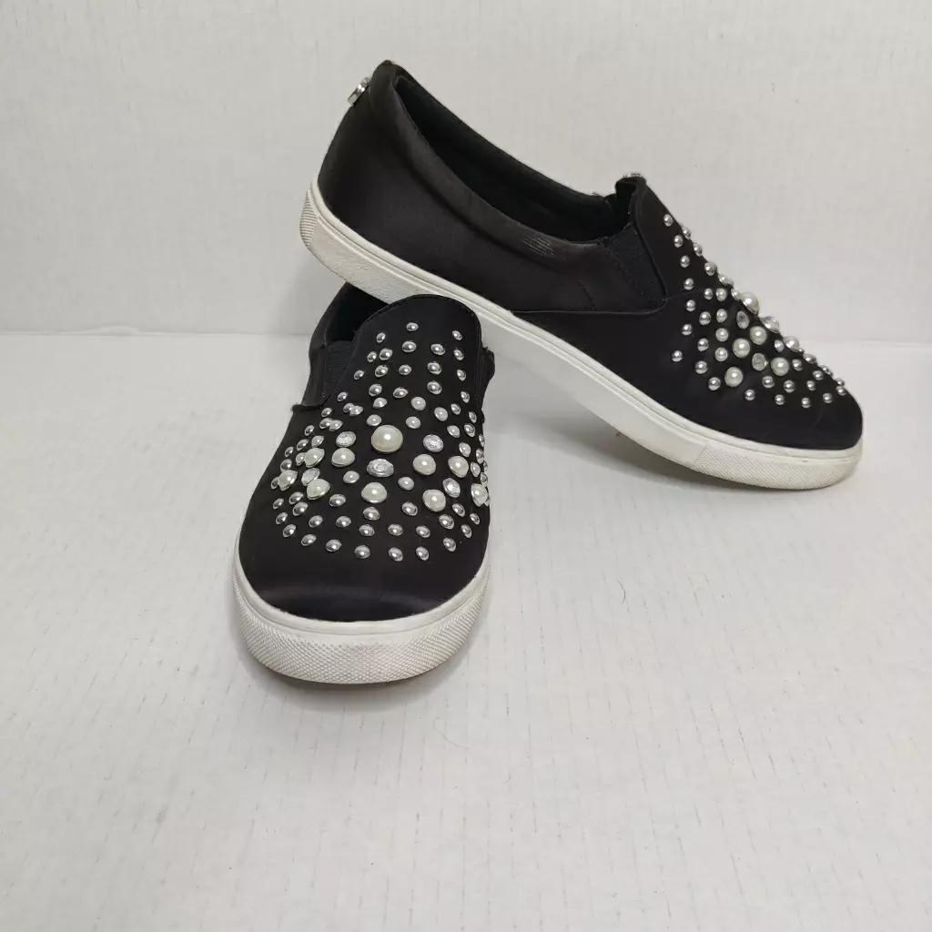 Bedazzled slip on sneakers deals