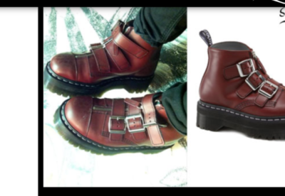 Dr.Martens / ブーツ/UK4/BRD/AW006/AGGY 3STRAP// Dr. Martens thick bottom AGGY STRAP agyness US 7 UK 6 EU 39 cherry