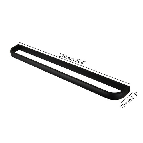 Black Bathroom Bathtub Accessories Towel Rack/Hook Up/Soap Dish Wall Mounted - Picture 6 of 16