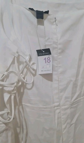 PRIMARK LADIES WHITE STRAPPY JUMPSUIT SIZE 18 NEW - Picture 9 of 9