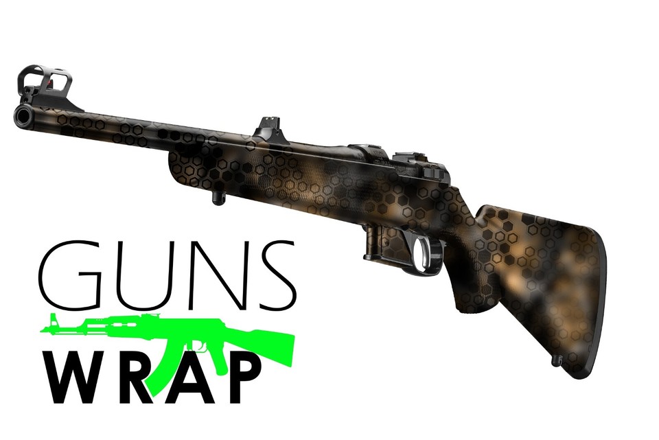 Camo Guns Wrap Skins Premium Vinyl Sticker Matte Rifle Pre-Cut USA ...
