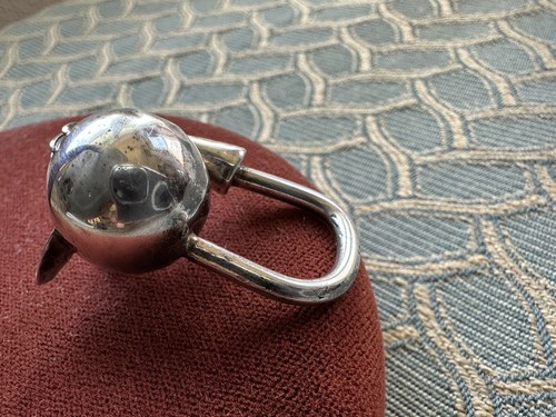 ANELLO GATTO GRANDE E AUDACE VINTAGE MODERNISTA MESSICO TAXCO ARGENTO STERLING DESIGNER - Foto 15 di 21