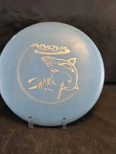 VTG Mid 90s Innova Ontario 177g DX Shark Blue silver foil Pat # Disc Golf