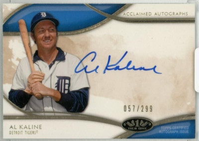 2014 Topps Tier One Acclaimed Autographs #AA-AKA Al Kaline /299