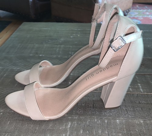 Madden Girl Beella Ankle Strap Dress Sandals Blush Women’s Sz 8.5 - Picture 5 of 5