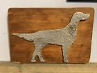 Vintage Cast Metal English Setter Wall Decor Rare