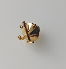 Crossed Golf Clubs Tie Tack Small Pin Putter & Driver 