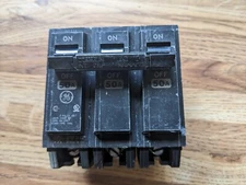 General Electric 50 Amp Type THQL 120-240 Volt 3 Pole Circuit Breakers