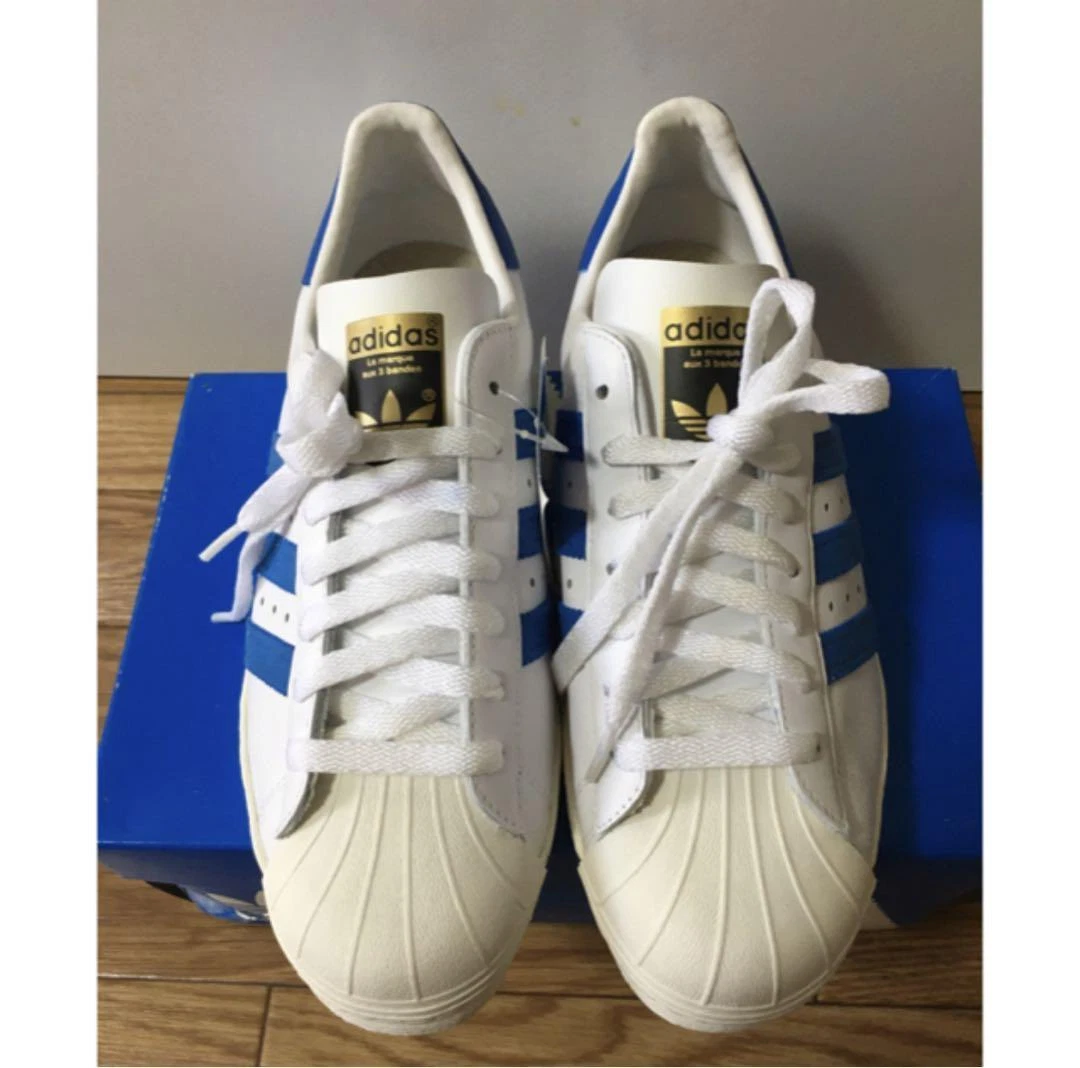 Adidas Originals Superstar Sneakers 80S 668432 Us8.5 Vintage White Blue  Men\'S | eBay