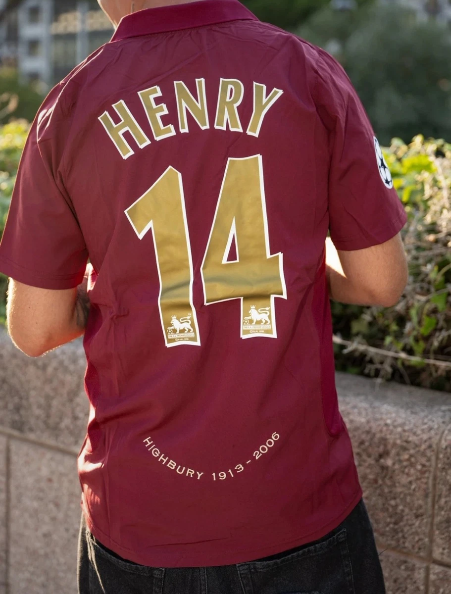 Maillot Arsenal Thierry Henry 2005-2006 Highbury - Retro Vintage Taille L Nike