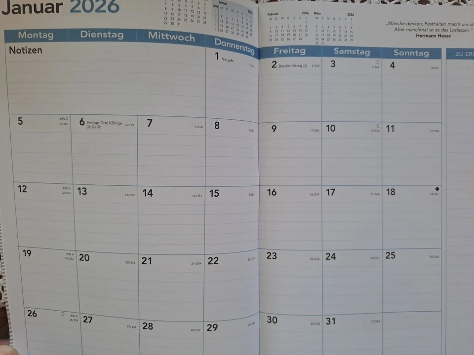 Teamwork monatsplaner 2026 organizer Kalender genial!!! - Bild 3 von 3