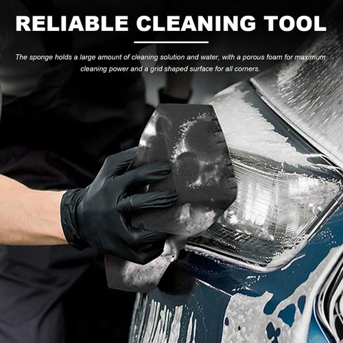SHMZK Car Wash Sponge, Large Scratch-Free Cross Cut Sponge for Soap and Black  - Bild 4 von 6