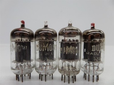 Lot Of 4 Dumont 12AU7 Electron Tube 