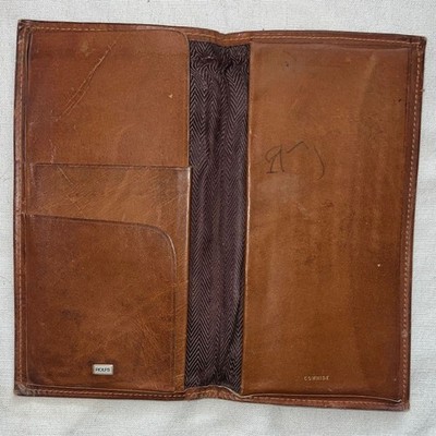 Rolfs Brown Leather Wallet cowhide vintage rare