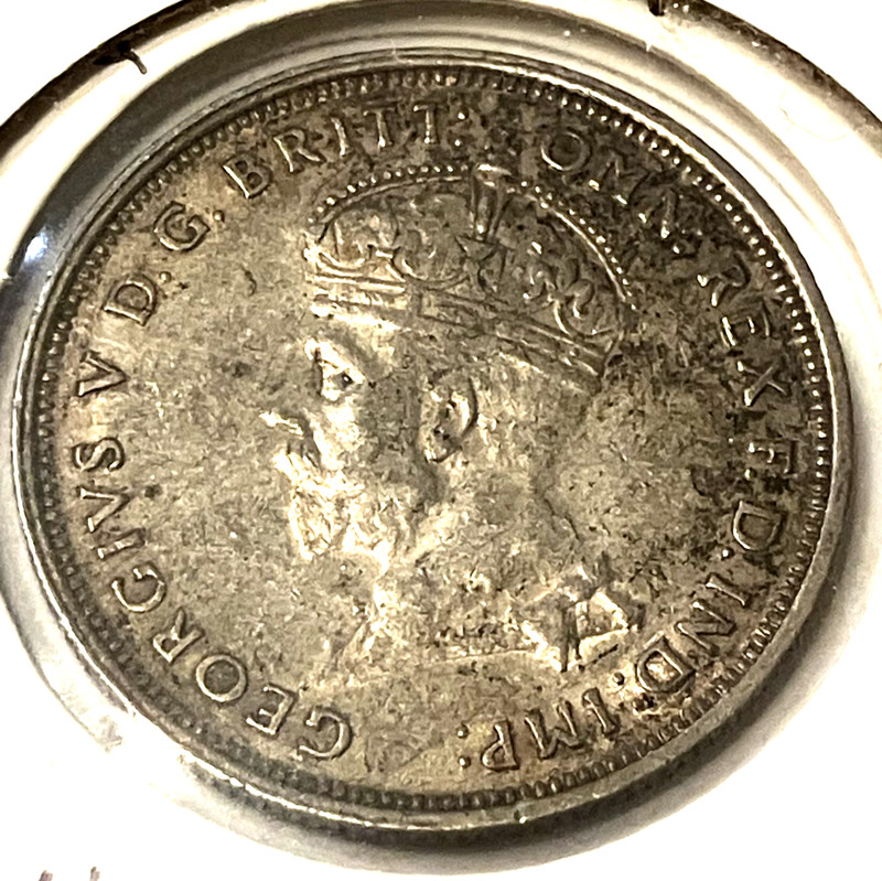 elf Australia 1 Florin 1927 (m) Silver Opening of Parliament  George V  T006