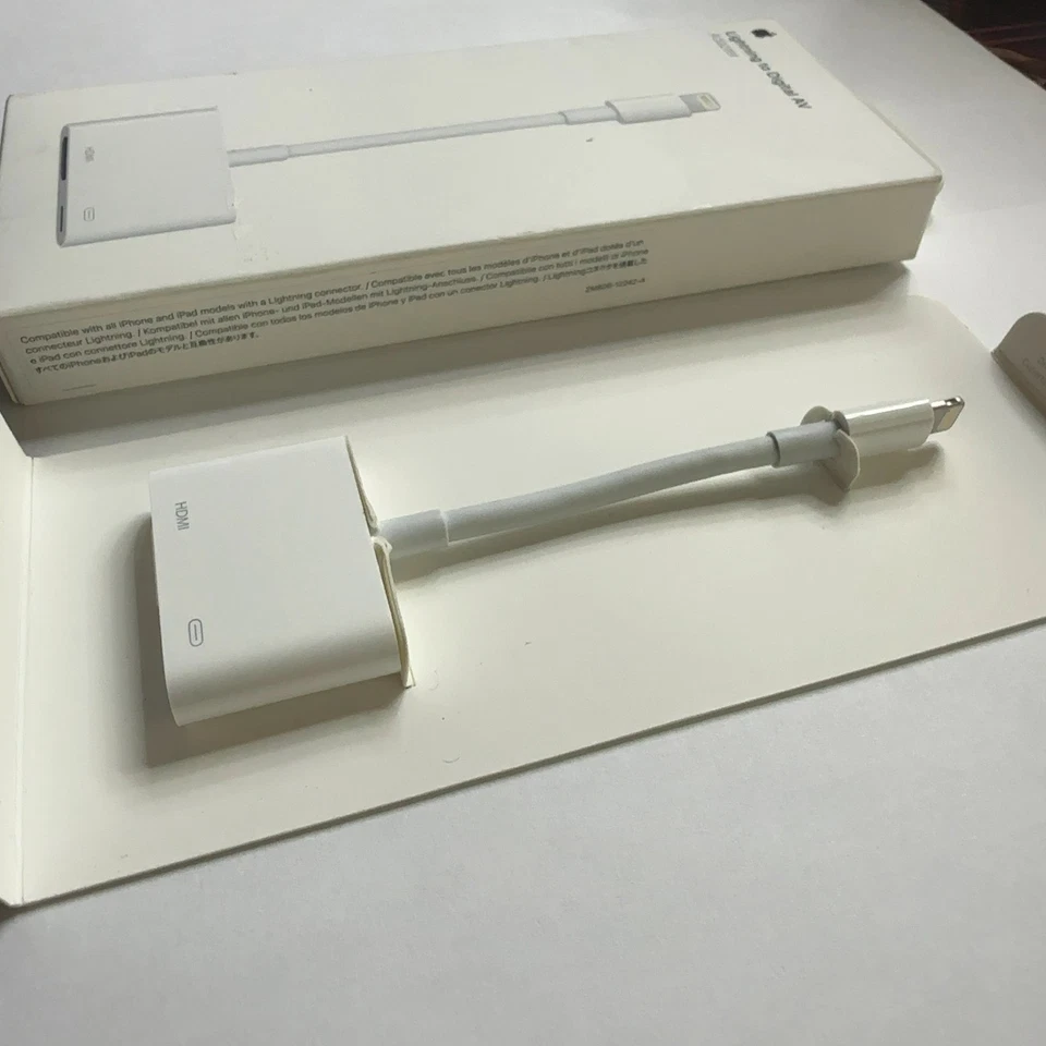 CABLE ADAPTADOR ORIGINAL APPLE LIGHTNING A HDMI DIGITAL AV TV IPAD IPHONE A1438 Foto 3 de 4