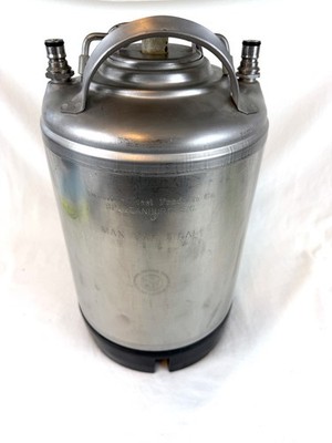   3.0 GALLON ''FIRESTONE'' CORNY Style - STAINLESS STEEL BALL LOCK KEG - TESTED!