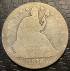 1876 Seated Liberty Half Dollar