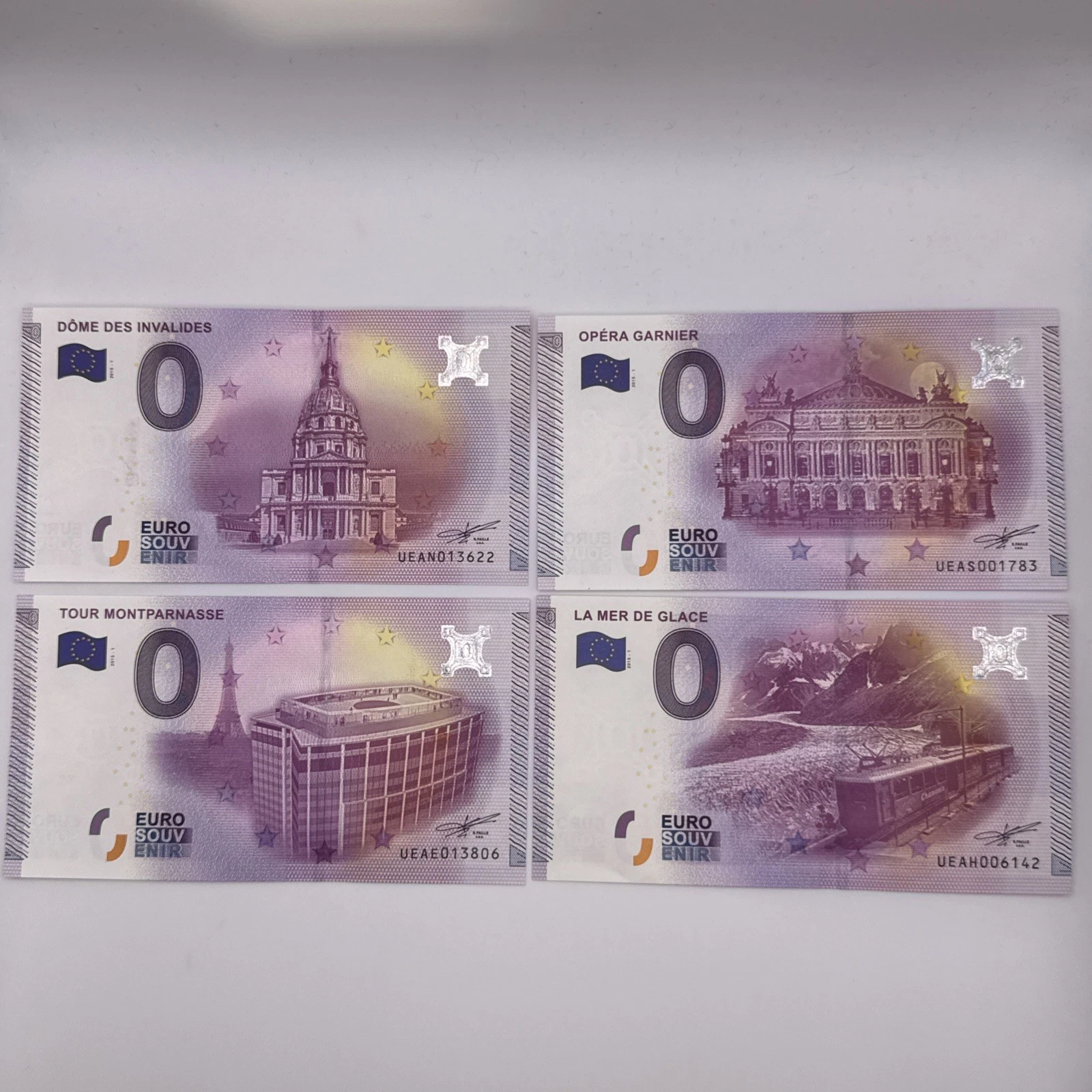 Billet  Zéro 0 € Euro Touristique / Souvenir  2015