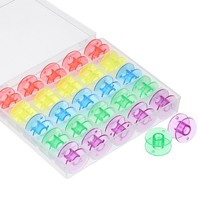 Plastik Regenbogen-Ton NäHspulen FüR SA156 Klasse15 25 StüCk