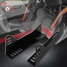 Universal Heavy Duty Mild Steel Racing Bucket Seat Side Mount Adapter Brackets