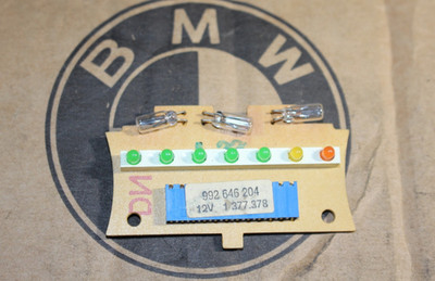 BMW E30 PRINTED CIRCUIT BOARD OIL SERVICE LIGHT DISPLAY 1 RED LED VDO 1990 OEM