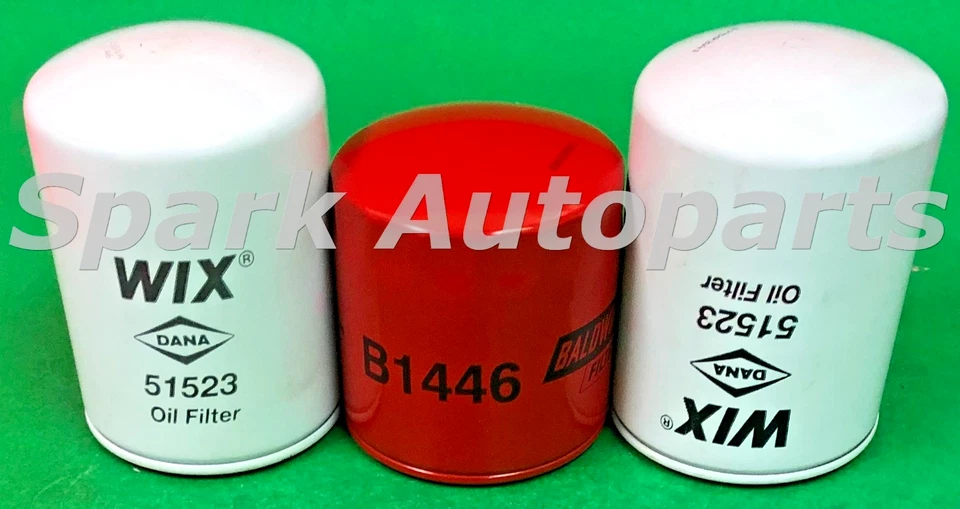 Lot of 3 Engine Oil Filter WIX 51523 BALDWIN B1446 For ISUZU, CHEVROLET Foto 2 de 3