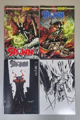 SPAWN #350 4 Variant Cover C D E F Set! McFarlane! Stegman! Booth! lot of 4
