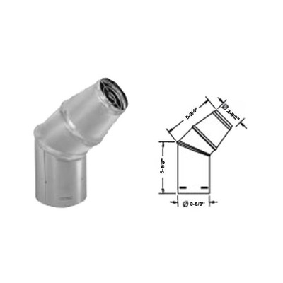 M&G DuraVent 4'' PelletVent Pro Horizontal Cap with Tapered End - 4PVP-HC2