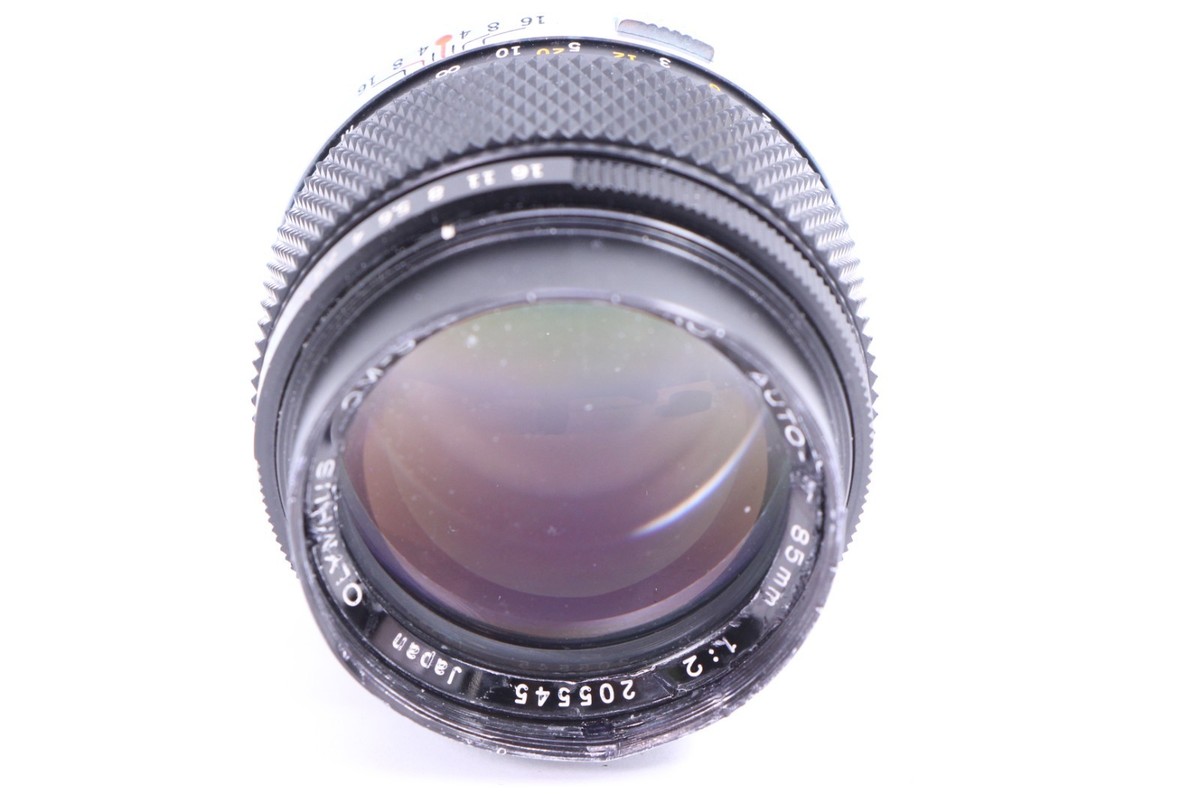 オリンパス OLYMPUS Zuiko Auto-T 85mm F2 #1231 Olympus Zuiko Auto-T 85mm f2 OM Japan 85/2 Lens free US shipping