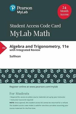 Algebra and Trigonometry -- - Printed Access Code, by Sullivan Michael - New a